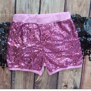 🎈Never been worn! Pink glitter shorts!